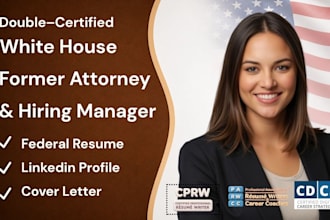 write ats federal resume for USA jobs and government jobs with cover letter