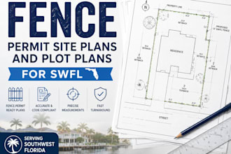 draw fence permit site plans and plot plans for swfl