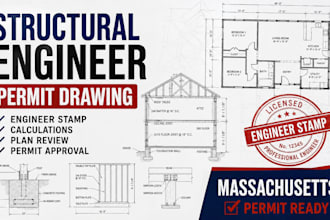 structural engineer permit drawing engineer stamp massachusetts