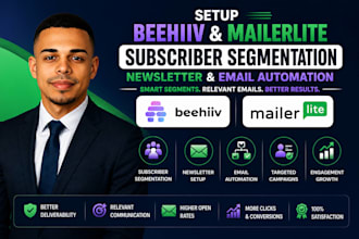 setup beehiiv mailerlite subscriber segmentation newsletter email automation