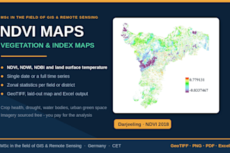 create vegetation indices maps