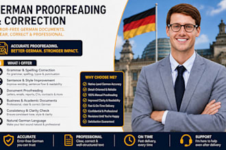 proofread and correct german documents