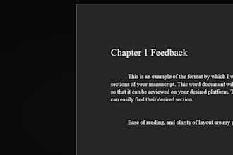 proofread and edit your manuscript