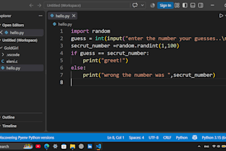 write simple python script