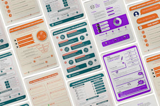 create a modern infographic and one pager