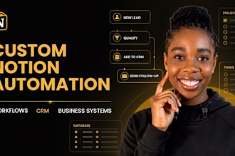 build custom automated notion workflow for your business