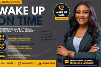 do wake up call virtual assistant accountability coach schedule assistant