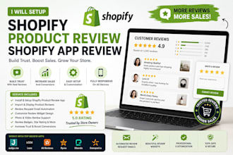 setup shopify product reviews judge me loox yotpo trustoo shopify app reviews