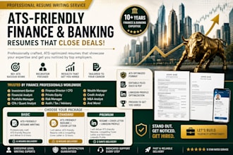 write ats investment banking resume, hedge fund,  finance director, quant cfo CV