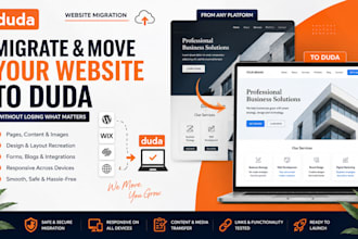 transfer your current site on duda, do duda migration and export duda website