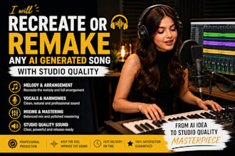 recreate or remake any ai generated song with studio quality