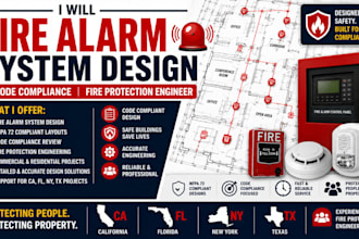 ca fl ny tx fire alarm system design code compliance fire protection engineer