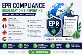 handle epr compliance for germany france UK and uae
