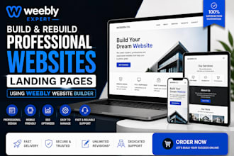 build and rebuild professional websites landing using weebly website builder