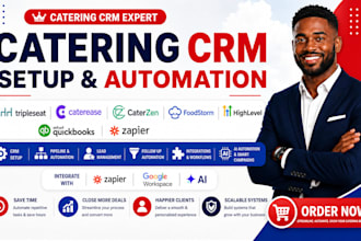 setup catering crm tripleseat caterease caterzen foodstorm ghl quickbooks zapier