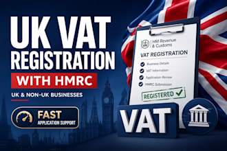 register your UK vat with hmrc for your business with 24hrs
