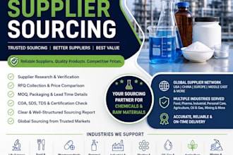 source industrial chemicals and raw material suppliers