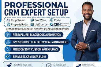 setup propstream propwire podio propertyradar listsource CRM automation workflow
