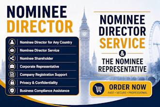 provide uk nominee director, nominee shareholder, company registration