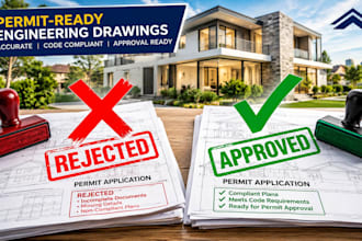 prepare engineering stamp on civil and structural drawings for permit in texas