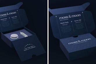 do product packaging design, box packaging, amazon fba packaging and 3d mockup