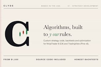 code your trading strategy for tradingview or ninjatrader 8