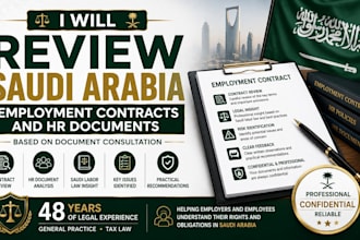 review saudi arabia employment contracts and HR documents