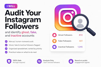 audit your instagram followers and identify ghost, fake, and inactive accounts