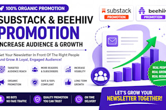organic substack promotion, beehiiv link promotion, increase audience and growth