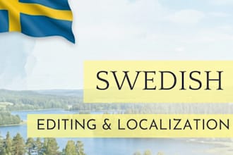 edit and localize your content into swedish