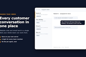 set up a chatwoot help desk and shared inbox for your business