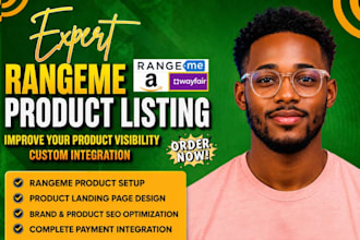upload or list products on rangeme, faire, chairish, amazon, poshmark, shopify