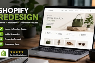 redesign shopify store, shopify website design and shopify store redesign