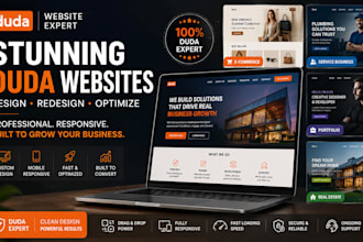 build any type of website for you in duda, duda expert
