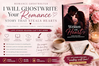 ghostwrite your romance novel or love story