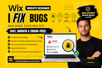 be a wix expert fixing bugs errors and wix mobile responsiveness