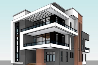 do sketchup commercial building and office design in 3d