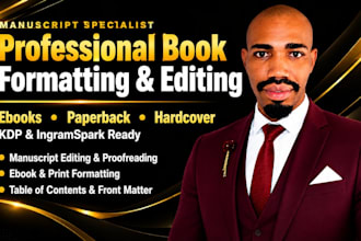 ebooks proofreading, publishing, manuscript formatting,