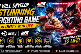 develop a stunning fighting game in unity with ufe