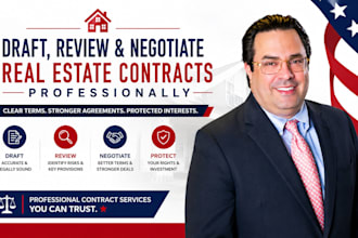 draft, review and negotiate real estate contracts professionally