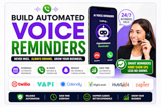 build automated voice reminders twilio vapi calendly gohighlevel hubspot zapier