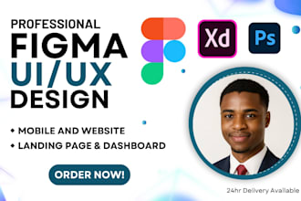 design your figma websites, website mockups and figma mobile app, ui ux expert