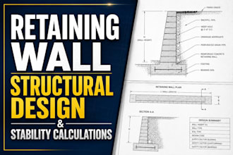 do retaining wall structural design and stability calculations