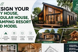 make tiny house plans, small home floor plans and 3d architectural visualization