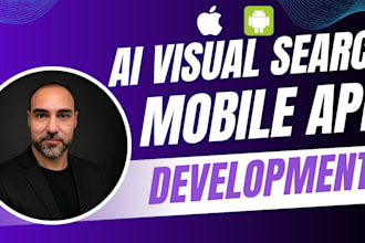 develop ai visual search ecommerce mobile app, flutter reach native developer