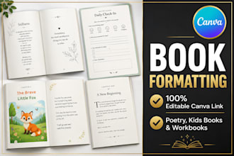 do professional canva ebook formatting and layout design