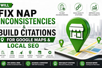 fix nap inconsistencies build citations for google maps local SEO