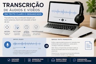 transcricao de audio e video em portugues brasileiro