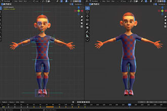 rig your 3d character with clean weight painting and skinning
