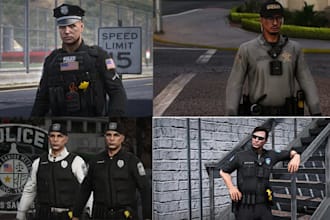 create realistic fivem fivem police and sheriff eup uniforms
